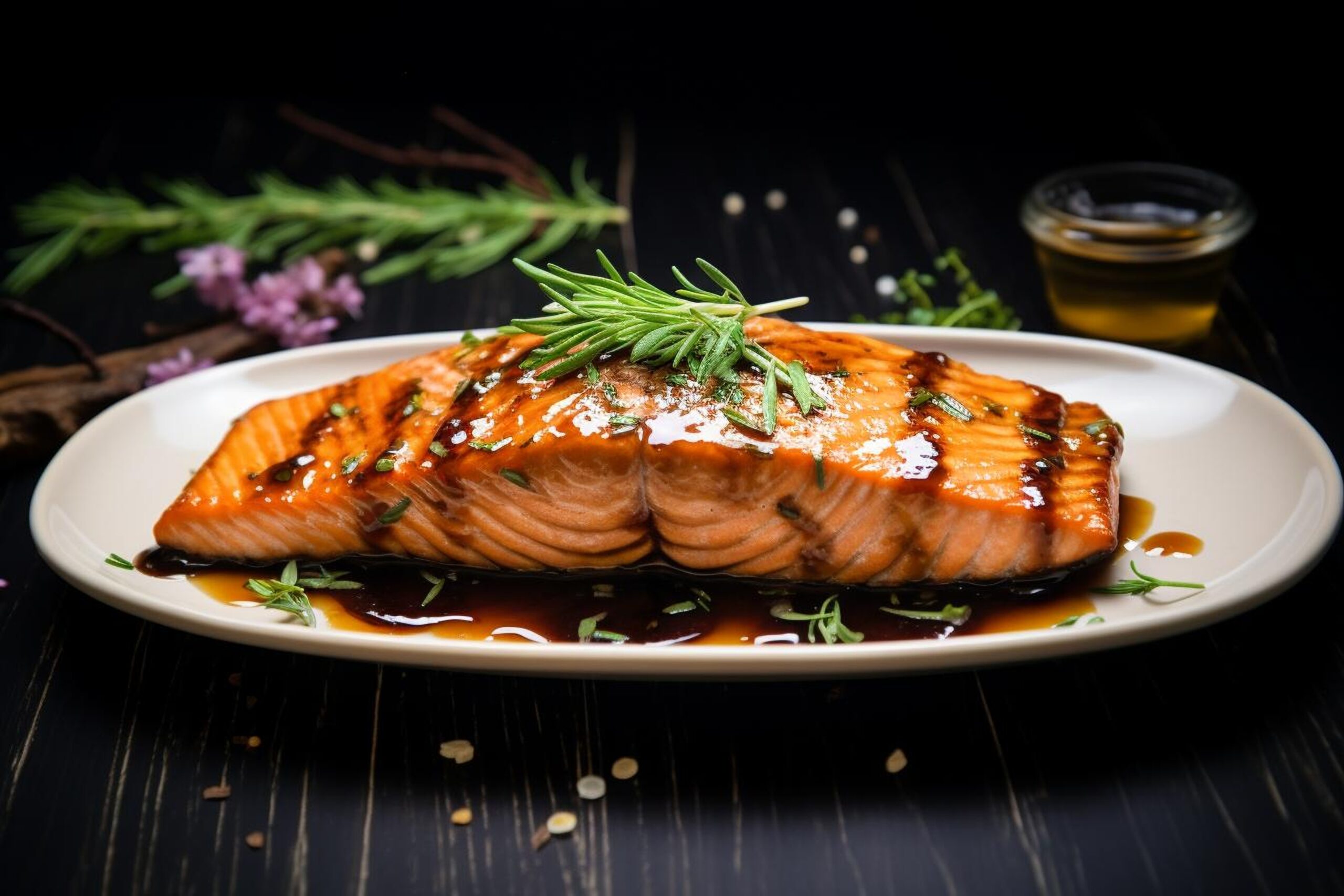 Maple Soy Glazed Salmon | Baked Fish Recipe
