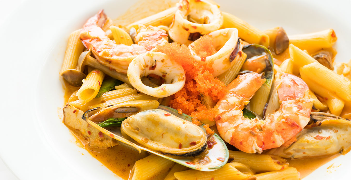 Seafood Pasta - Shrimp & Crab Fettuccine