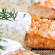 Poached Salmon with Dill Sauce