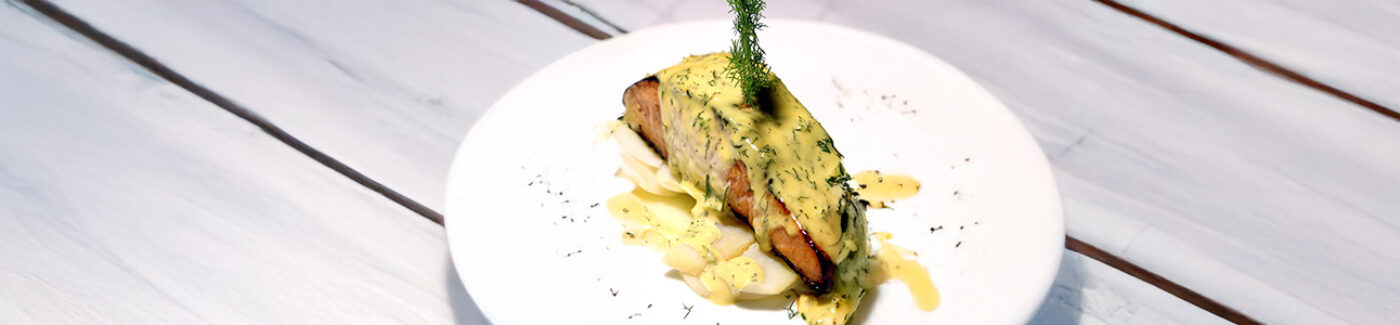 Salmon With Mustard Vinaigrette