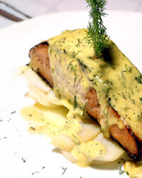 Salmon With Mustard Vinaigrette