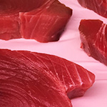 fresh tuna from seafood market