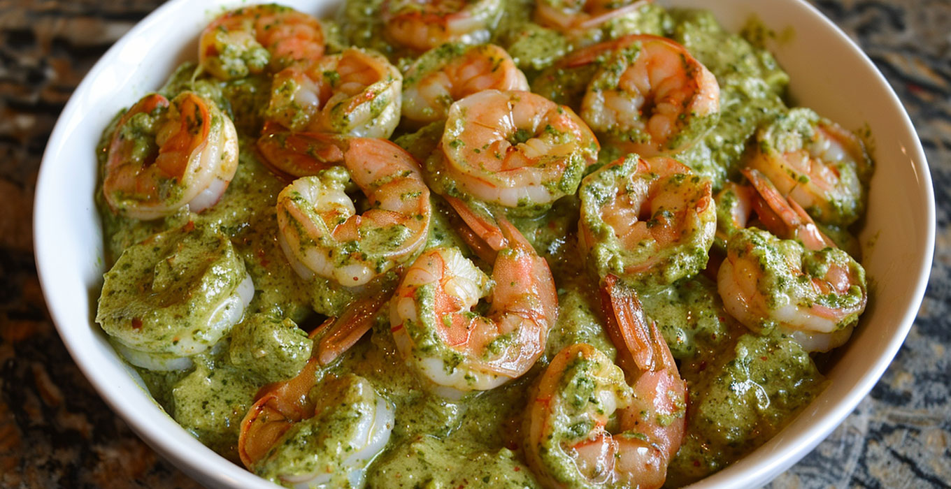 Baked Shrimp Pesto - Seafood Restaurant - Enjoy This Recipe