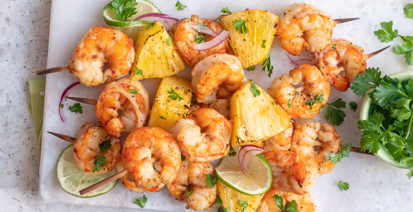 Grilled Grilled Shrimp with Pineapple - Best Seafood Recipes in CT