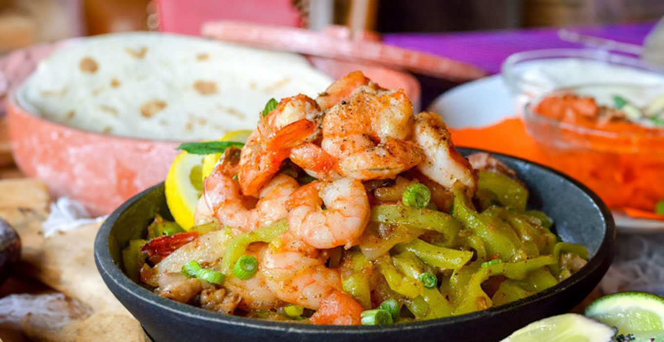 Grilled Margarita Shrimp Fajitas