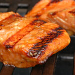 grilled fresh salmon and fish