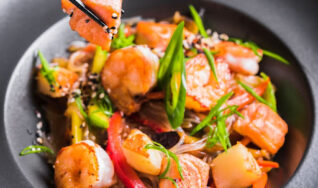 Seafood stir fry and homemade oyster sauce in Avon,CT and Wethersfield, CT