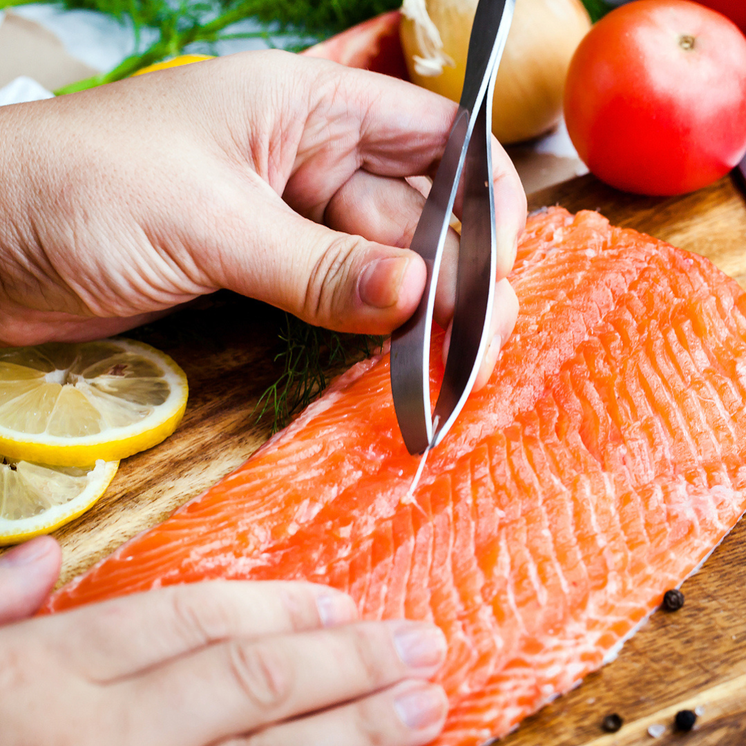 Prepping fish in Wethersfield, CT
