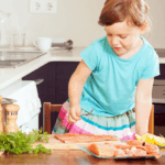 Children at the fish market in Wethersfield, CT and Glastonbury, CT.