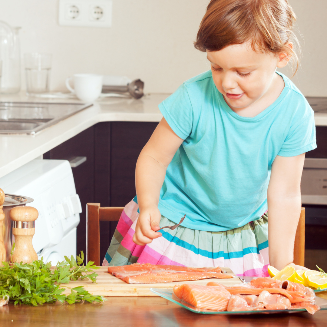 Children at the fish market in Wethersfield, CT and Glastonbury, CT.