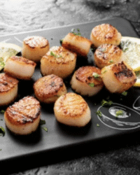 Seared Sea Scallops with Brown Butter, Lemon & Crispy Capers
