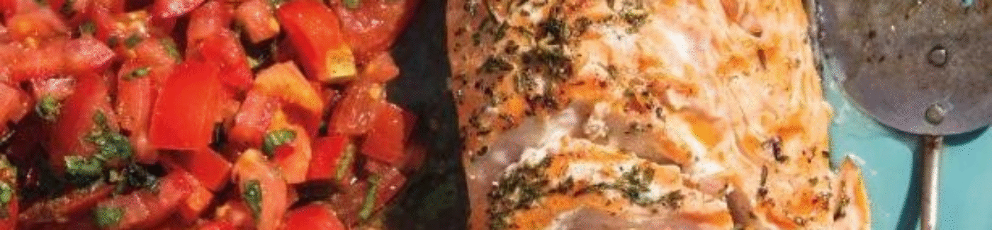 Grilled Steelhead Trout with Summer Garden Relish