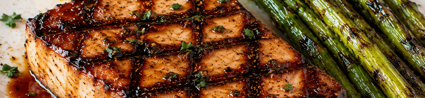 BBQ Glazed Grilled Swordfish