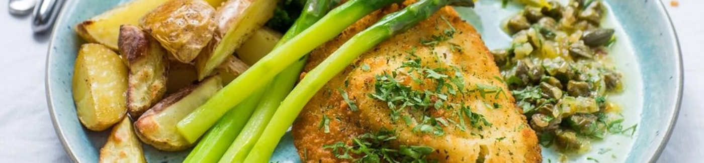 Crispy Parmesan-Crusted Flounder with Lemon Garlic Butter